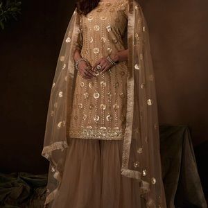 ✨NEW✨ Gold Gharara Suit